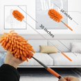 thumbnail image 4 of Plumero de plumas de microfibra, hasta 30 pulgadas, mini plumeros lavables extensibles y flexibles para limpiar ventiladores de techo, techos altos, persianas, muebles, 3 piezas, 4 of 5