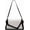 A02-white and Black, variant on Small Shoulder Bag Crossbody Purse for Women Crocodile Handbag Trendy Satchel Bag with 2 Removable Straps