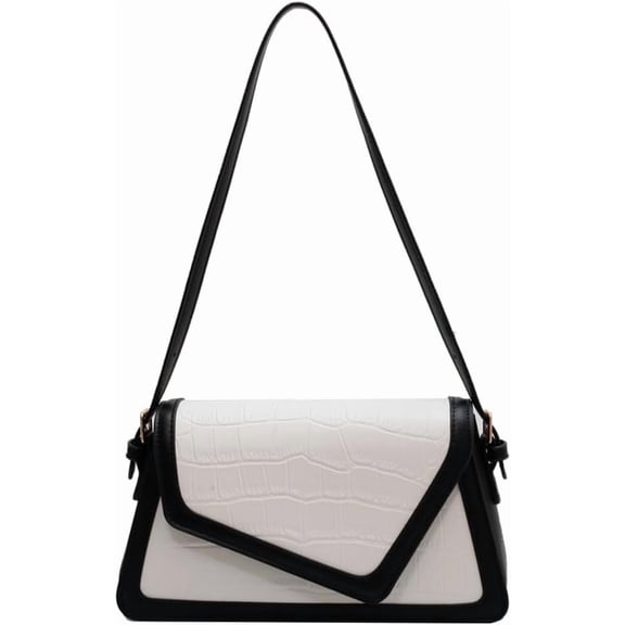 JUYGO Small Shoulder Bag Crossbody Purse for Women Crocodile Handbag Trendy Satchel Bag with 2 Removable Straps