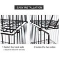 thumbnail image 3 of Yeacher Movable Iron Storage Shelf 5 Layer Tier Drying Mesh Basket Metal Rack with Wheels, 3 of 8