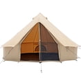thumbnail image 3 of WHITEDUCK Regatta Canvas Bell Tent - w/StoveJack, Waterproof, 4 Season Luxury Camping and Glamping Yurt Tent Outdoor (16.5' (5M), Water Repellent, Sandstone Beige), 3 of 7
