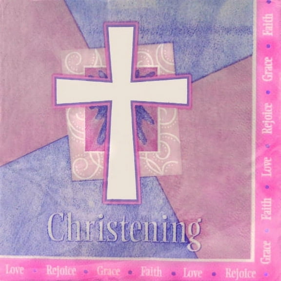 Christening 'Rejoice' Lunch Napkins (36ct)