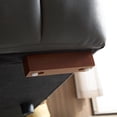 thumbnail image 5 of Oversized Genuine Leather L Shaped Sofa, Modern Electric Control Seat Three-Seater Couch with USB Interface, Power Recliner, Reclining Sectional Sofa with Console& Single Left Recliner, Dark Grey, 5 of 8