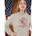 thumbnail image 2 of Independence Day Waving Flag Hoodie Women -Image by Shutterstock, Female x-Large, 2 of 4