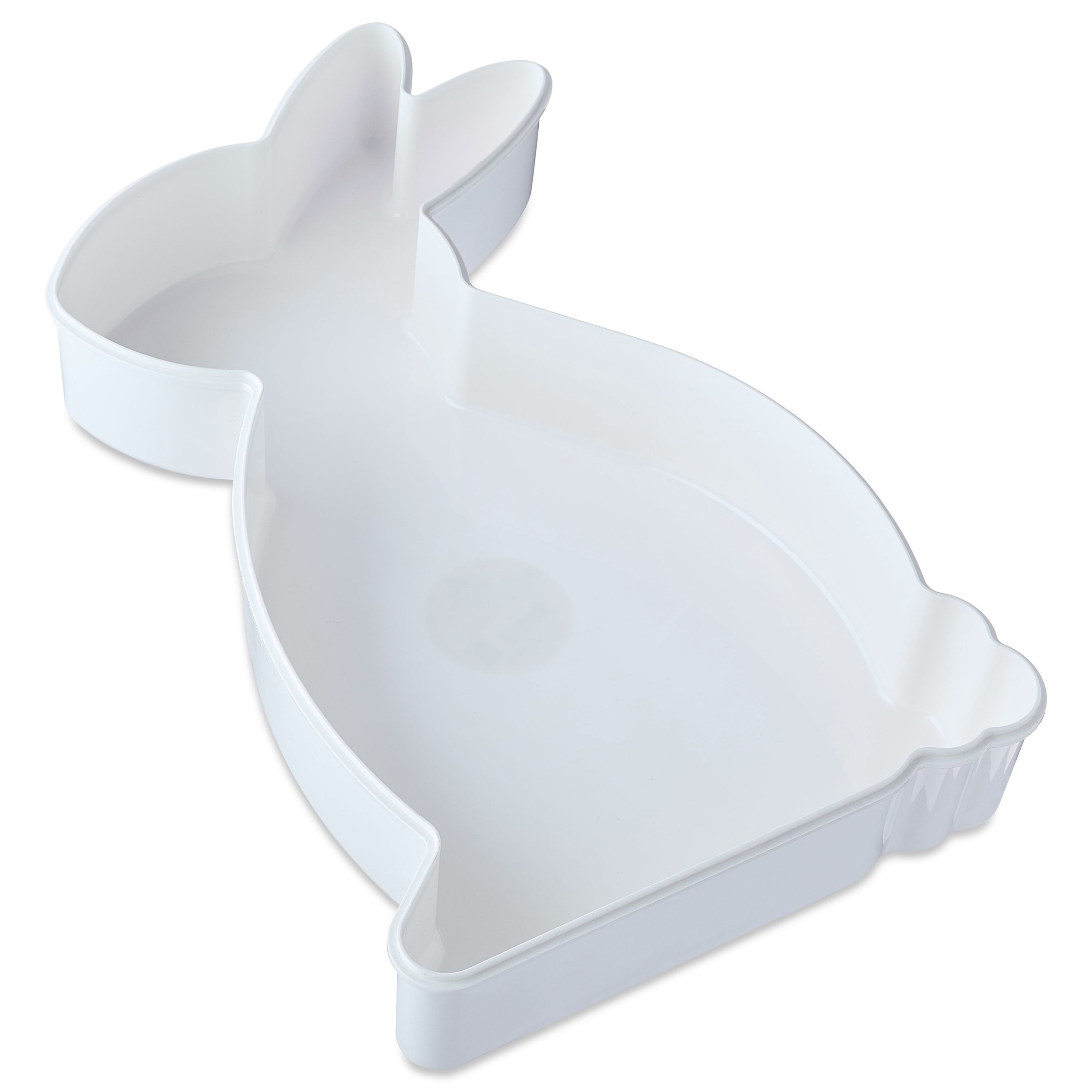 Way To Celebrate Bunny-Shaped Plastic Container, White, 17 in, Easter