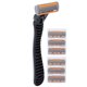 thumbnail image 3 of Maquinilla de afeitar portátil de seis hojas de acero inoxidable para hombres, 3 of 10
