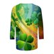 thumbnail image 5 of RKSTN 3/4 Length Sleeve Womens Tops Oversized Crewneck St Patricks Day Lucky Shamrocks Graphic Print T Shirt Womens Casual Plus Size Round Neck Loose Irish Festivities Three Quarter Sleeve Shirt, 5 of 6