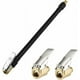 thumbnail image 1 of Manguera de inflado de neumáticos Manguera de aire flexible negra de 20 cm para inflar neumáticos con 2 adaptadores de manguera para inflar neumáticos de coche, 1 of 5