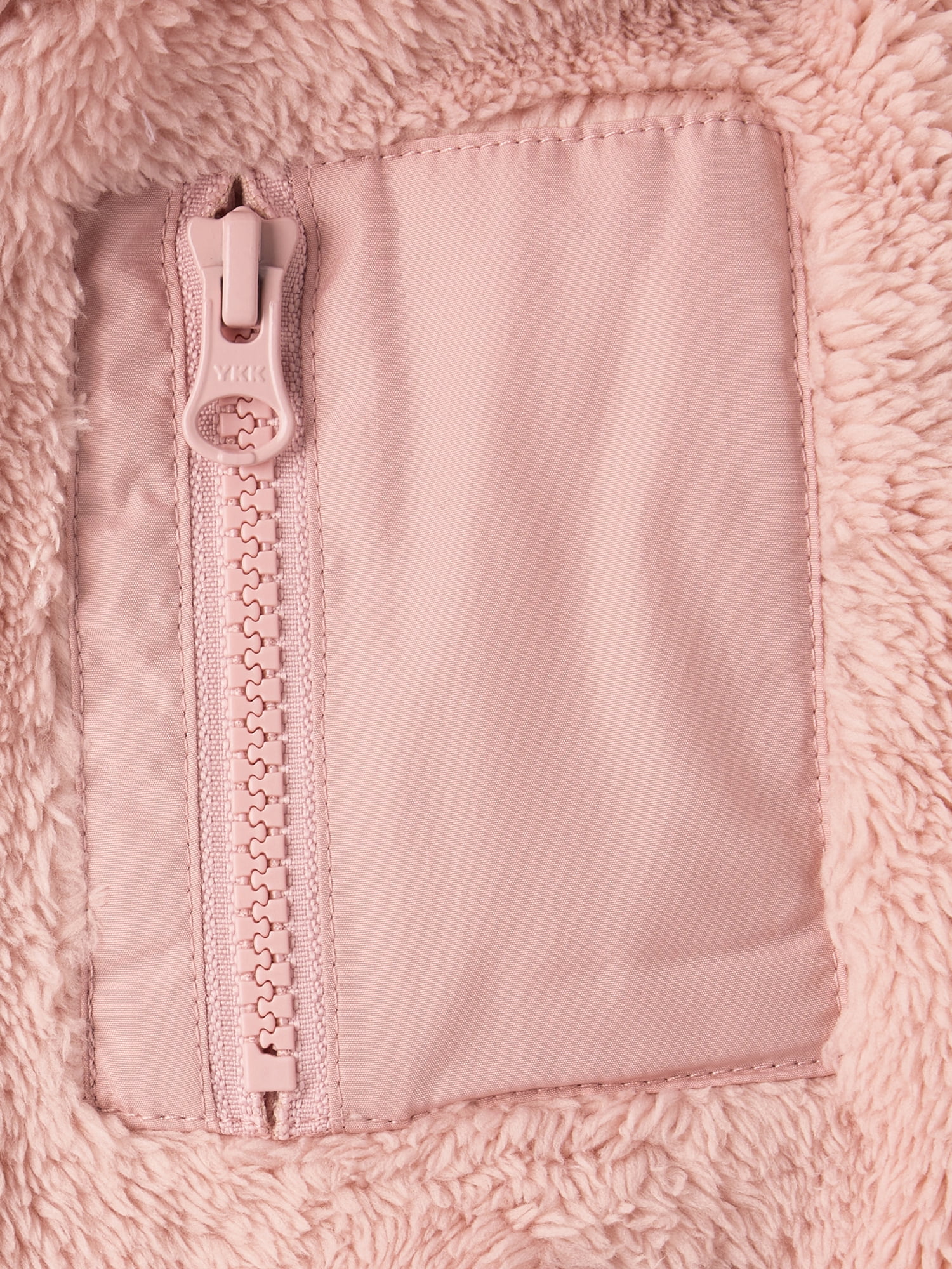 The Children's Place Toddler Girls Long Sleeve Heavyweight Sherpa Zip Up Hoodie, Sizes 12M-5T