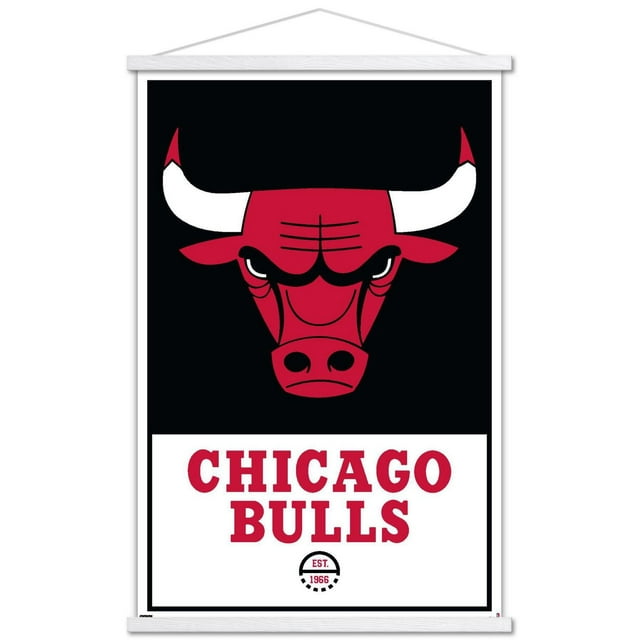 NBA Chicago Bulls - Logo 21 Wall Poster, 22.375" x 34" Framed