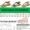 thumbnail image 5 of SWQZVT Summer Sandals for Women Dressy Flats with Elastic Ankle Strap Open Toe Sandals Comfy Boho Slip on Sandals Apricot, 5 of 6
