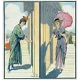 thumbnail image 2 of Gordon Grant 20x21 Black Ornate Framed Double Matted Museum Art Print Titled: Going in - to Dress - Coming Out - Dressed (1913), 2 of 5