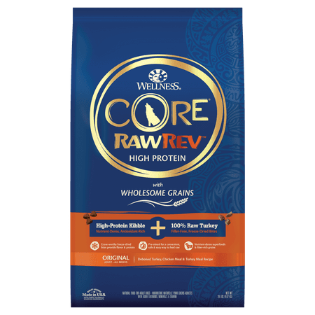 UPC: 0076344182023 | Wellness CORE RawRev Wholesome Grains Original Recipe 20 Pound Bag