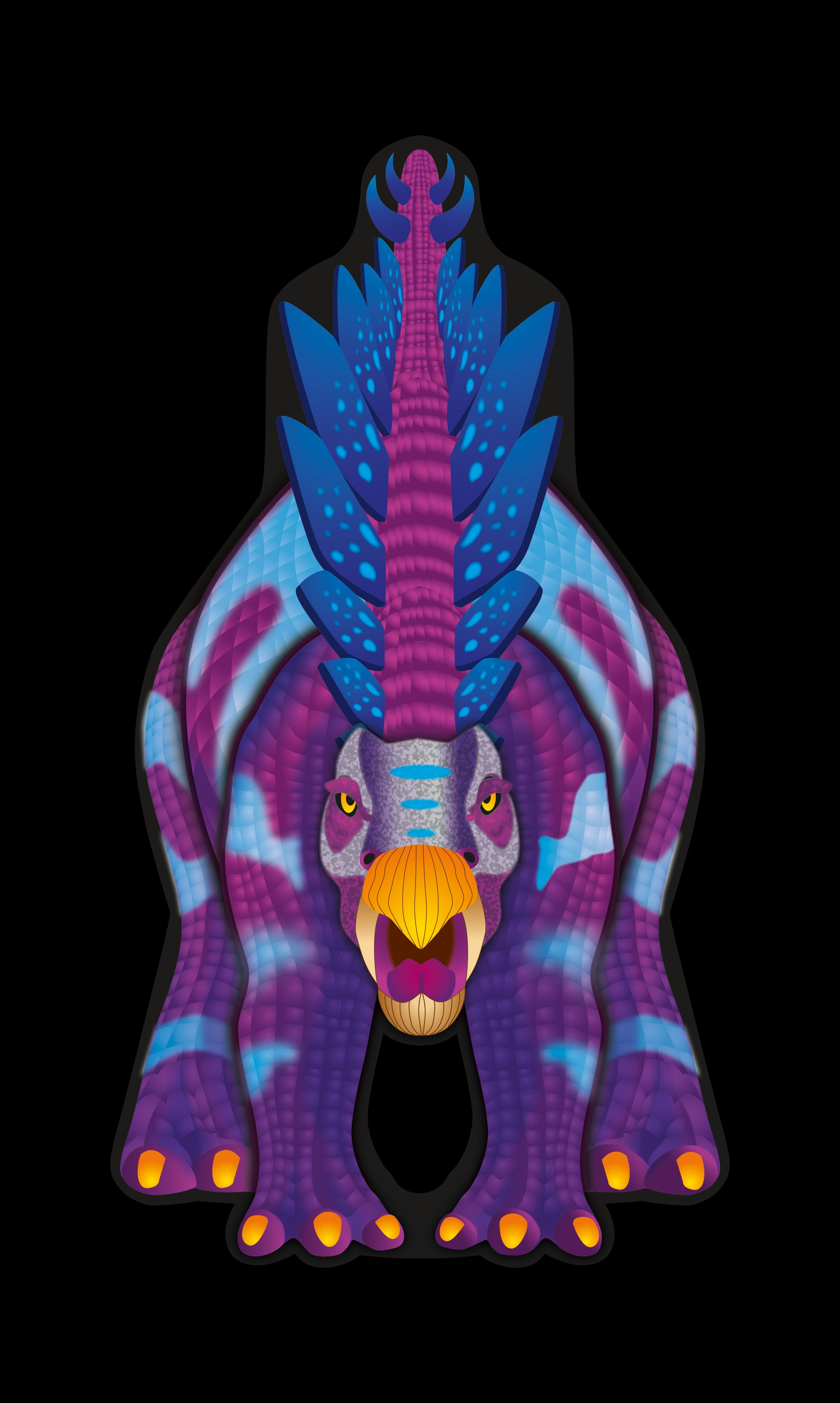 X Kites Nylon DinoKites 35" Stegosaurus Dinosaur Kite