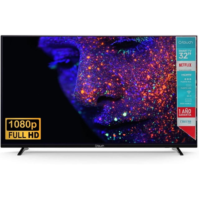 Smart tv Qtouch HD 32 pulgadas LED 720p WIFI 60Hz 2HDMI 2USB