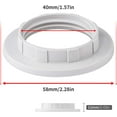 thumbnail image 2 of Lamp base conversion ring 5 pieces White lamp base dimming ring E27 pieces, 2 of 5