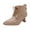 Khaki, variant on Hvyesh Women's Fashion Stiletto Heel Ankle Boots Pointy Toe Lace Up Zipper Booties Dress Short Boot ,Boots for Women