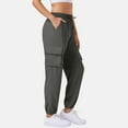 thumbnail image 5 of RYRJJ Womens Cargo Pants Lightweight Quick Dry Waterproof Hiking Pants Summer Casual Joggers Outdoor Workout Sweatpants with 4 Pockets(Dark Gray,XL), 5 of 8