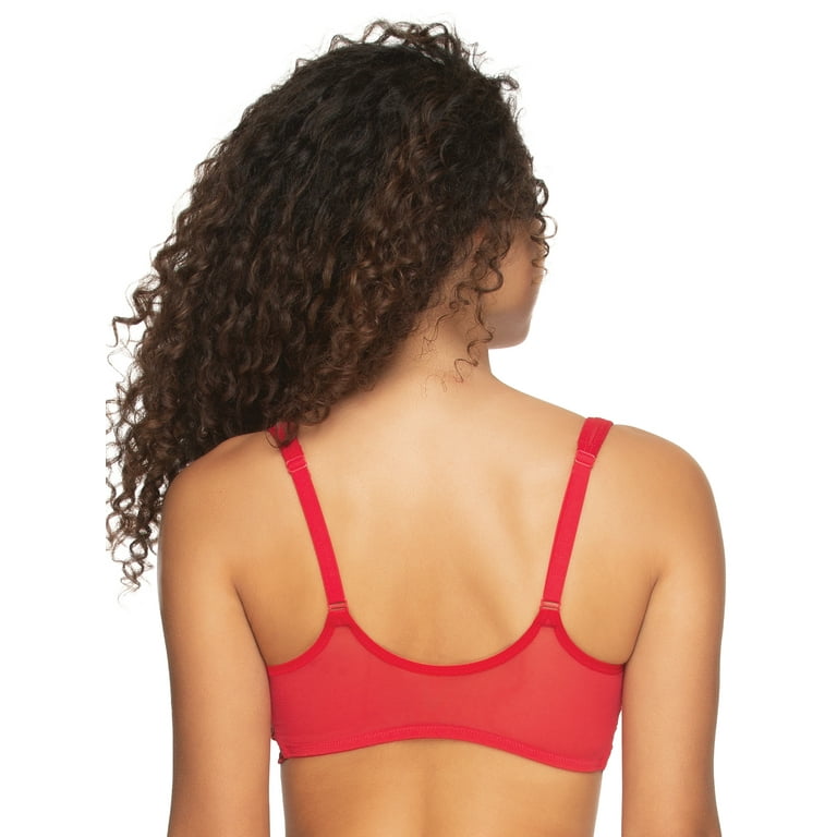 Paramour by Felina Angie Front Close Minimizer Bra (Tango Red Lurex, 42H)
