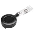 thumbnail image 4 of 2 Pcs Badge Holder Retractable Reel YOYO Clip Snap Button ID Card Key Black, 4 of 8