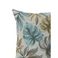 thumbnail image 3 of Contemporary Style Leaf Designed Set of 2 Throw Pillows, Blue - Saltoro Sherpi, 3 of 5