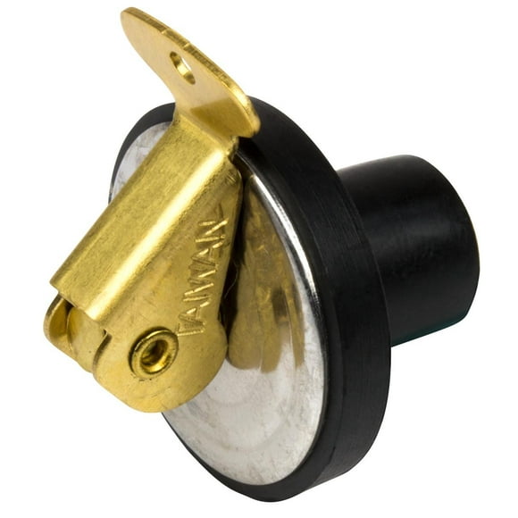 Sea Dog Bouchon de Vidange de Bateau 520092-1 Baitwell; Taille 1/2 Pouce x 11-1/16; Laiton/caoutchouc Nitrile; avec Poignée à Verrouillage par Pression