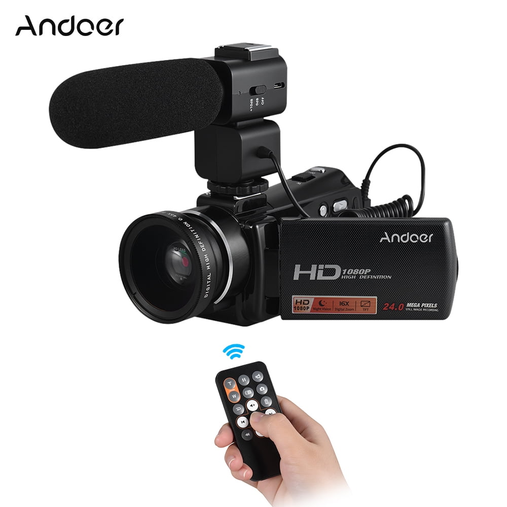 Andoer HDV-V7 PLUS 1080P Full HD 24MP Portable Digital Video Camera ...
