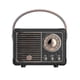 thumbnail image 1 of Reproductor de música portátil negro Mini altavoz recargable Retro Radio viaje al aire libre, 1 of 1