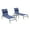 Navy Blue, variant on TOTAL Outdoor Patio Chaise Lounge Set of 3,Aluminum Adjustable Pool Lounge Chairs with Side Table,Sunbathing Lounger for Deck Lawn Patio Backyard,Textilene - Khaki