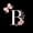 Initial B, variant on Erosebridal Black Pink Letter A Floral Bow Print Twin Comforter Sets, Monogram Style Bedding Set for Girls, Black Reversible 2pcs, 1 Comforter and 1 Pillowcase
