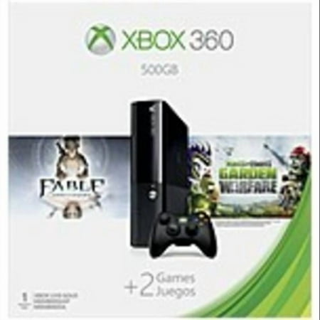 Refurbished Microsoft 3M4-00001 Xbox 360 Console Fable and Plants vs Zombies: Garden Warfare