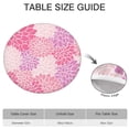 thumbnail image 6 of Stretchable Round Tablecloth with Bohemian Floral Pattern - Elastic Hem for Secure Fit - Fits 52 to 56 Inch Tables, 6 of 7