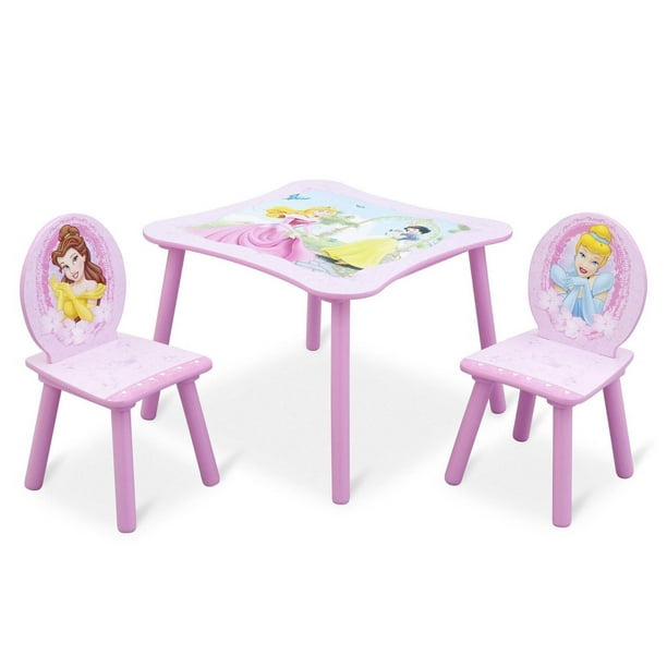Delta Children Disney Princess 3 Piece Wood Toddler Table