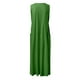 thumbnail image 5 of Vestido largo sin mangas con cuello en V y color liso para mujer: corte holgado, bolsillos, vestido informal cómodo para el día a día., 5 of 5