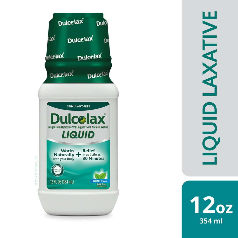 Dulcolax Liquid Laxative (12 Oz., Mint), Stimulant Free - Walmart.com