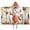 Red Mushroom Flower, variant on Colorful Mushroom Sketch Light Pattern Hooded Bath Towel，50"x30" for Ages 3 To 12 Kids, Quick Dry Lightweight Soft Microfiber Hood Beach Towel Cover Up for Kids