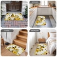 thumbnail image 6 of Sunflower Door Mat&nbsp;Indoor Outdoor Entrance, Non Slip Rug for Kitchen Bathroom Entryway Rug, Gnomes Flower Bee Eucalyptus Leaves Farmhouse Washable Doormat Floor Mat 24x36 Inch, 6 of 8