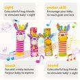 thumbnail image 3 of Juego de calcetines Wrist Rattles para bebés, juguetes sensoriales suaves para niños de 0 a 3 años, 3 of 6