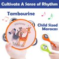 thumbnail image 4 of Set de instrumentos musicales HUOGUO Toddler con batería y trompeta, 4 of 4