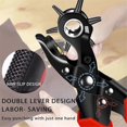 thumbnail image 5 of Leather Hole Punch Set, Super Heavy Duty Rotary Puncher, Precision Multi Hole Sizes for Belts, Crafts Holes A, 5 of 5