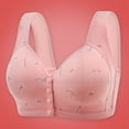 thumbnail image 2 of 2PC Women's Underwire Push Up Bra Daisy Front Closure Sports Bras Beauty Back Comfor Easy Close Front Buckle Corset Full-Coverage T-Shirt Bra, 2 of 9