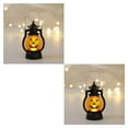thumbnail image 3 of QualitChoice Pumpkin Skull LED Pony Lantern Halloween Decoration Prop Creative Holiday Bar Party Light LED Oil Lamp Prop Dropshipping No.03 2Set, 3 of 6
