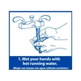 thumbnail image 2 of San Jamar HWWLCT Hand Washing Station Smart Chart, 6" Width x 9" Height, 2 of 2