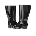 thumbnail image 6 of Time and Tru Women's Wide Calf Rain Boots, Black, 6, 6 of 7