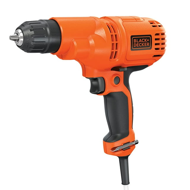 Taladro con cable BLACK+DECKER DR260C, 5,5 A, 10 mm, con almacenamiento de brocas