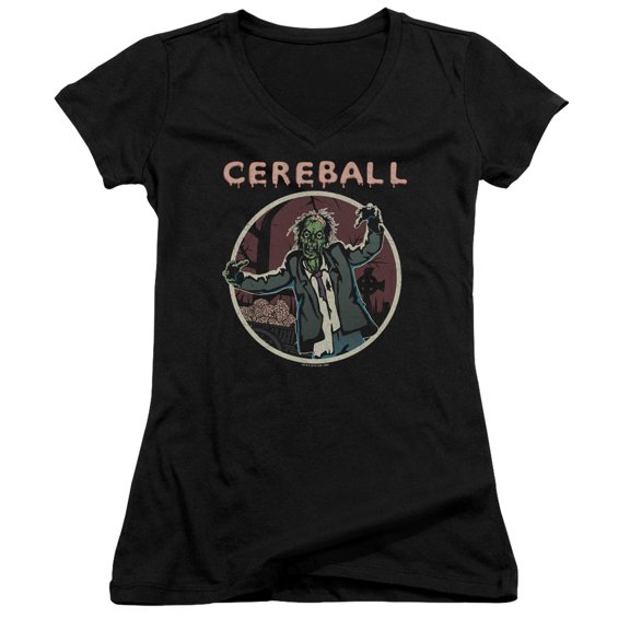 Hell Fest Cereball Junior Women's V-Neck T-Shirt Black