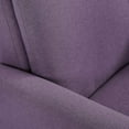 thumbnail image 6 of Dazone Modern Accent Fabric Chair Single Sofa Comfy Upholstered Arm Chair Living Room Furniture(Purple), 6 of 7