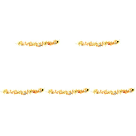 

NUOLUX 5 Sets of Wall Hanging Maple Leaf Vine Pendant Halloween Imitated Vine Pendant