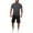 Grey-type#468, variant on Fimkaul Mens Summer 2 Piece Outfits Short Sets Quick Dry 3D Suit Shorts Beach Tropical HawaiianSS Body Sports Shorts Suit Sports Suit Short Sleeve Tracksuits Dark Gray 3XL