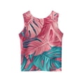 thumbnail image 3 of Grblisyd Girls Tank Tops Tropical Sleeveless Undershirts Crew Neck Casual Summer T-Shirt Kids Cute Cami Tanks 10-12 Years, 3 of 5
